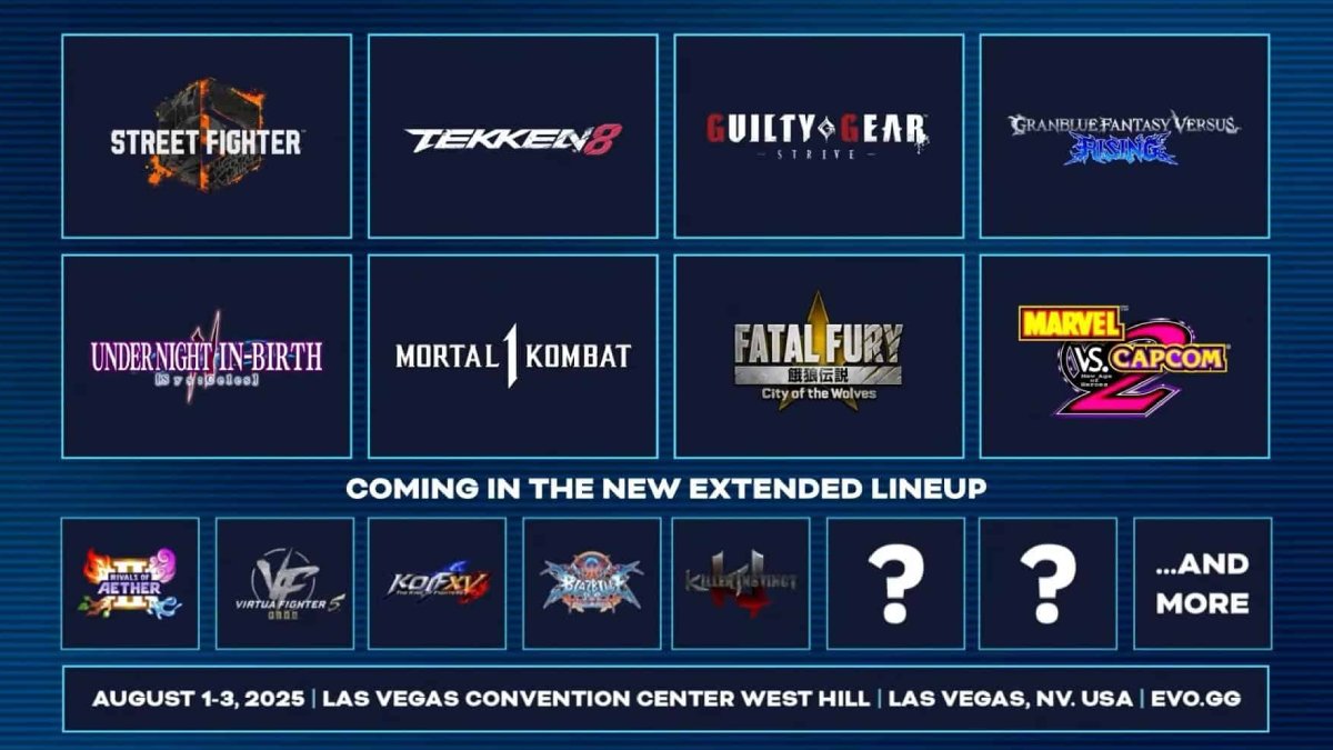 EVO 2025 USA Las Vegas Lineup
