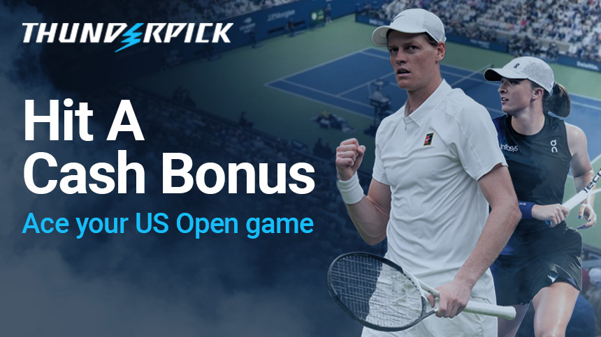Hit a cash bonus - ace you US Open game