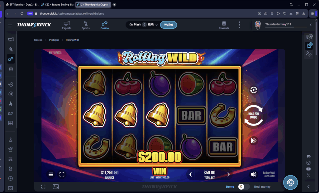 What Does Volatility Mean In Slots? Try Rolling WILD on Thunderpick to give it a go.
