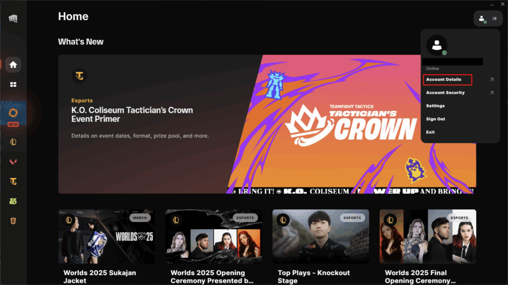 Riot Login Screen - How To Change Your Password In League of Legends - Account Details Riot Client