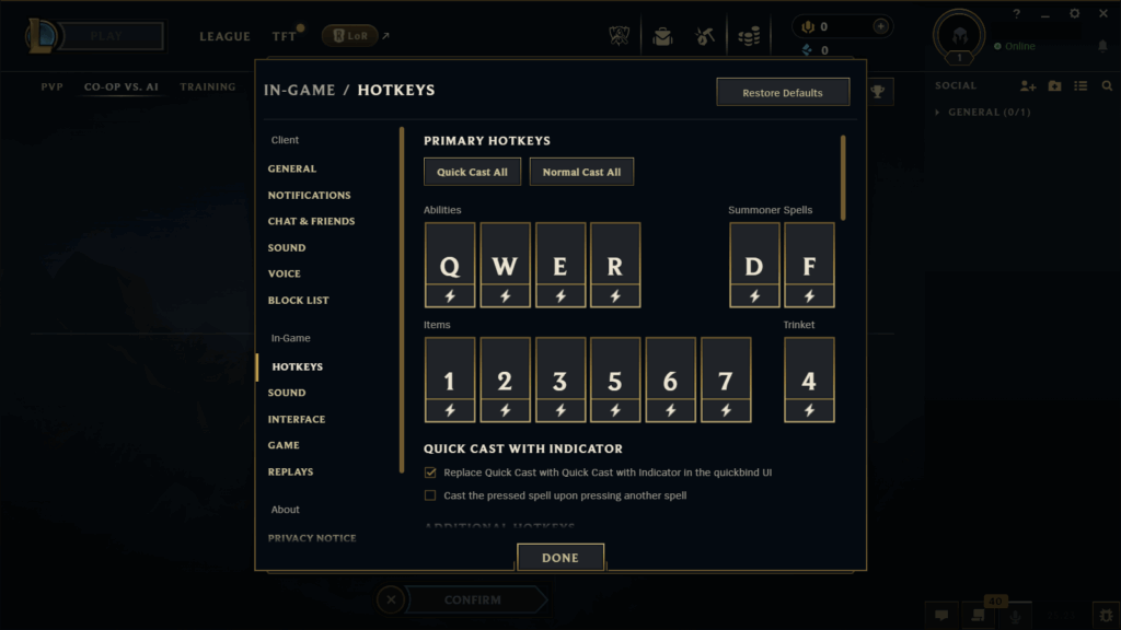 League of Legends Beginner Guide - Hotkey remap