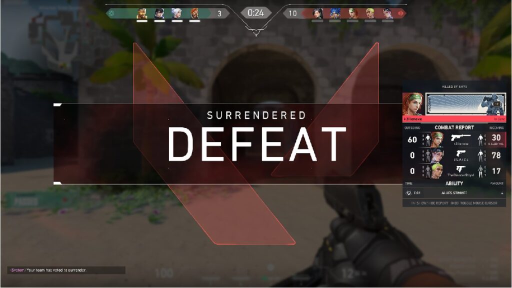 How to Remake in VALORANT - Surrendered Defeat