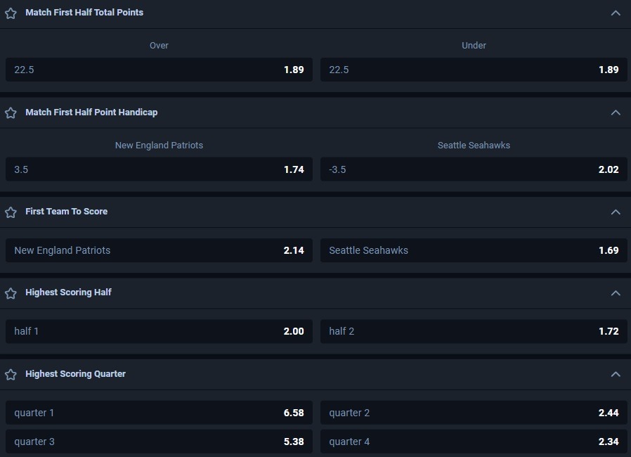 Super Bowl LX Betting Lines on Thunderpick