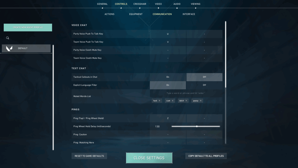 Text Chat in VALORANT Party Chat