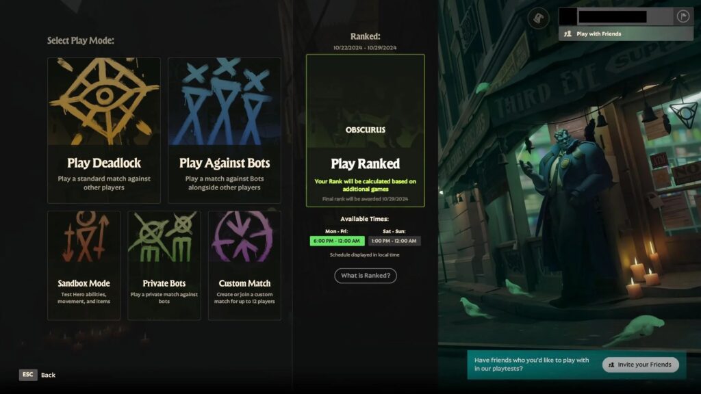 Deadlock Ranks Play Ranked