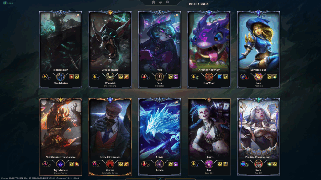 How League of Legends Level Borders look after character select