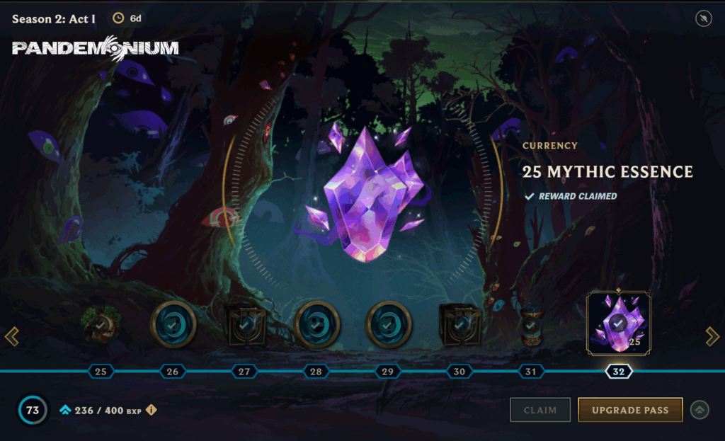 Mythic Essence can be obtained in the Battle Pass